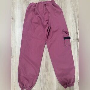 Kids Pink Cargo Pants